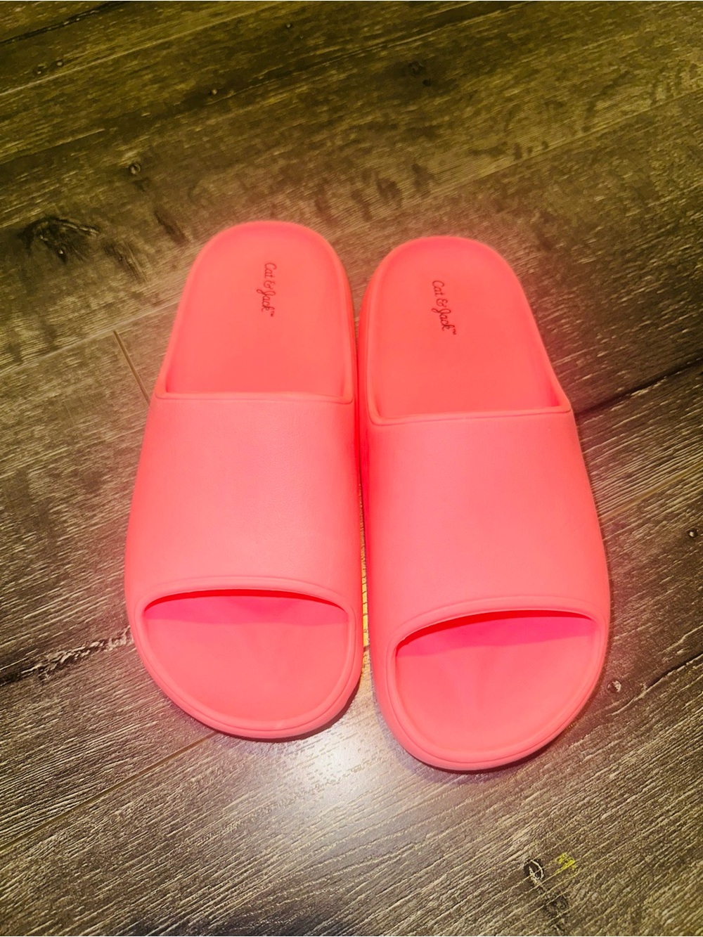 Cat & Jack Kids Girls Slip On Slide Sandals